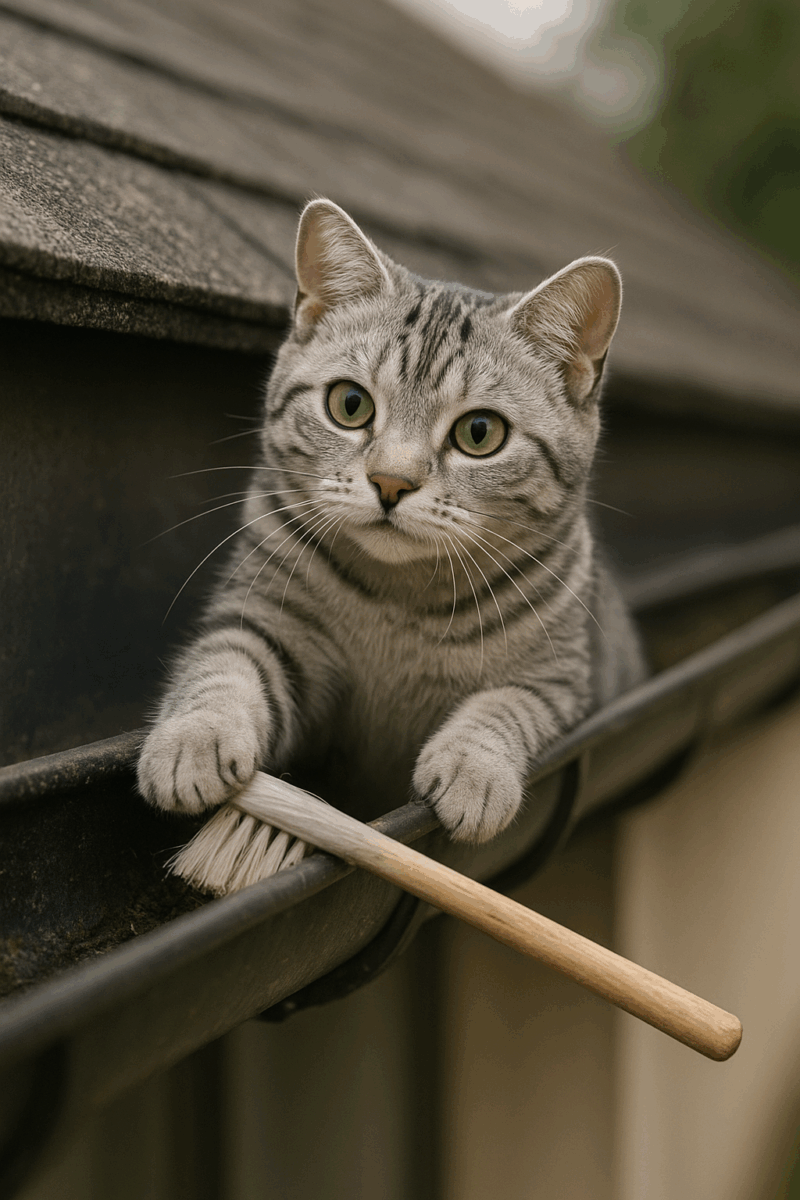 雨樋の詰まり 清掃  【彦根市】