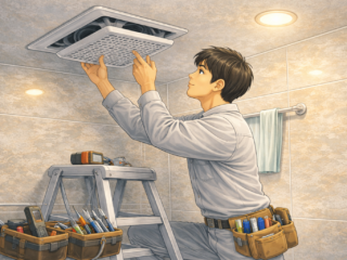 換気扇カバーの交換・取付