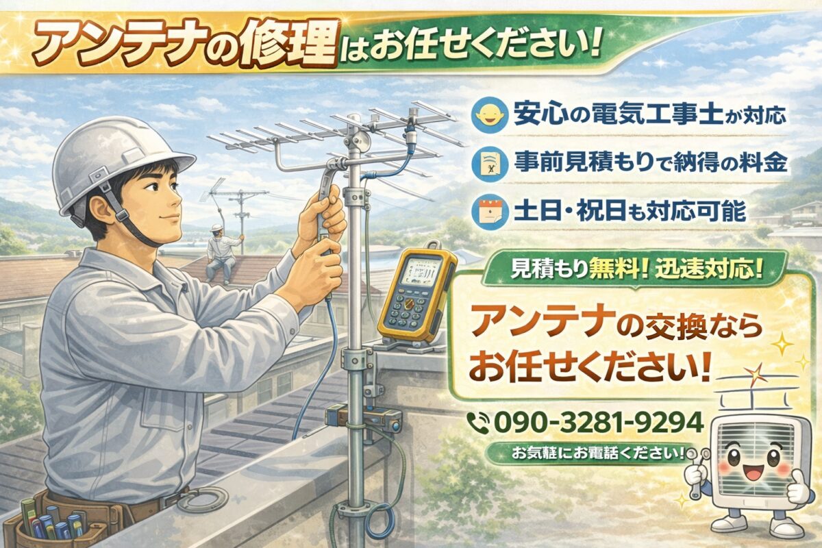 アンテナ修理・交換