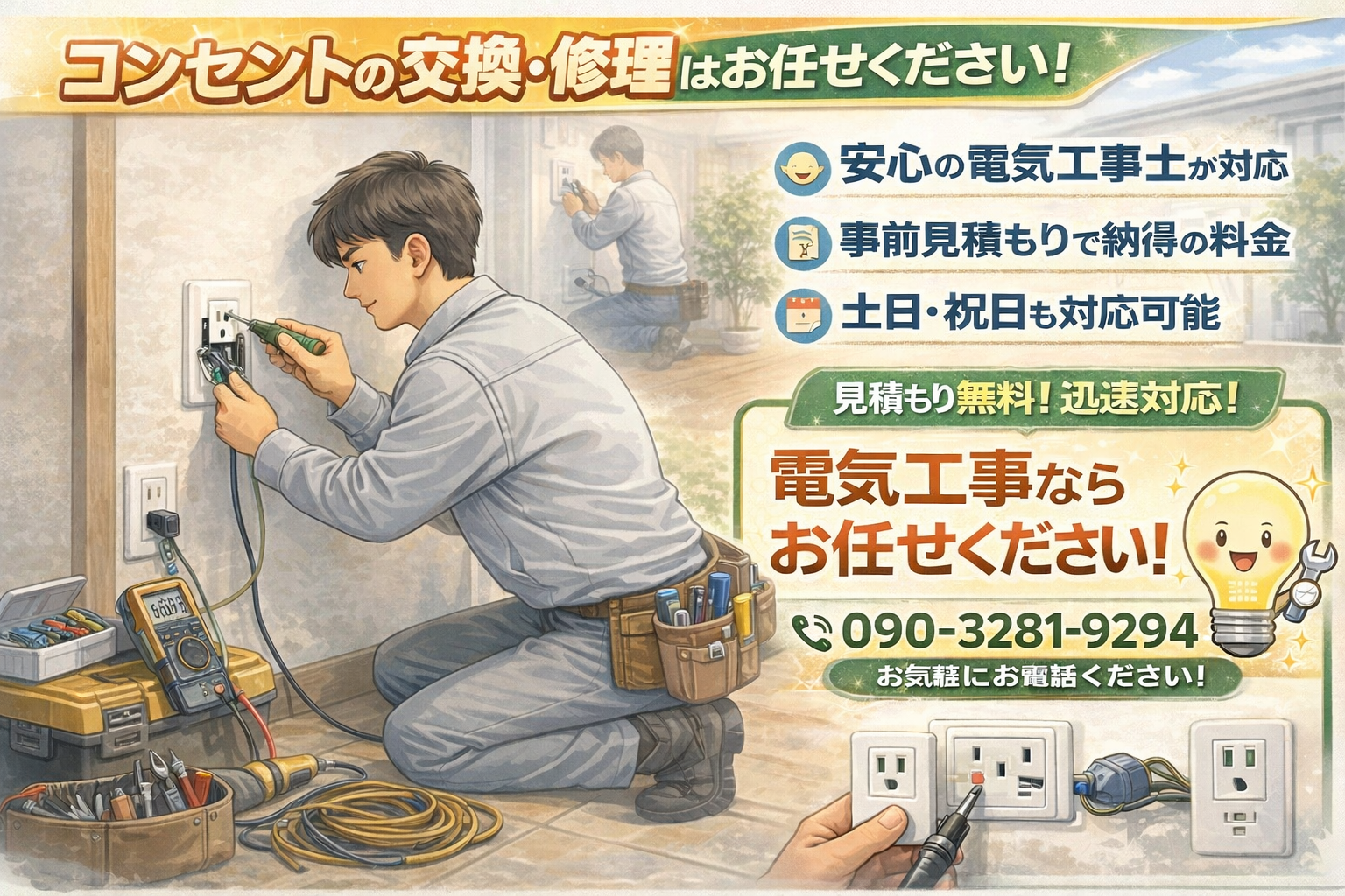 配線修理のご依頼はお任せ